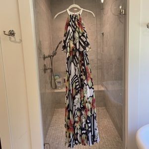 Karen Millen long chiffon dress. Never worn.